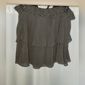 Scotch & Soda Black and Cream Patterned Skirt #feminine #party